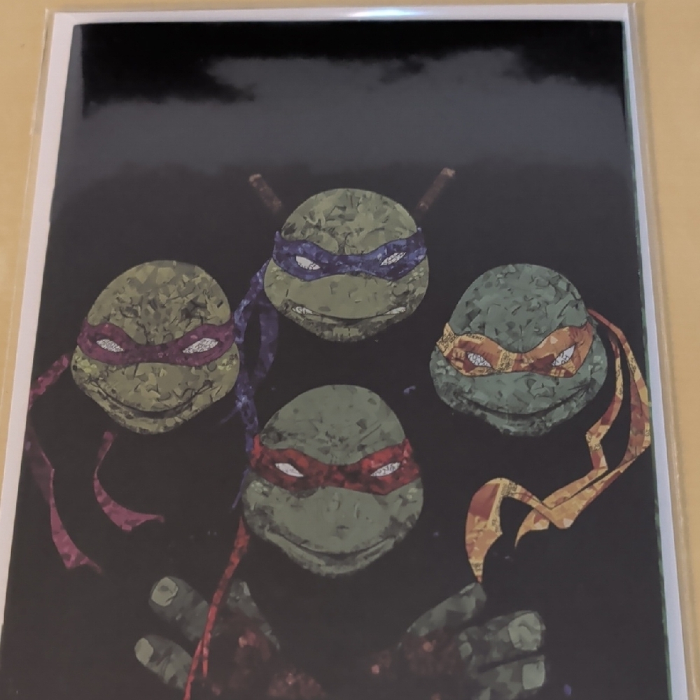 Tmnt #1 QUEEN Bohemian Rhapsody Homage KYLE WILLIS VIRGIN FOIL - Picture 4 of 5